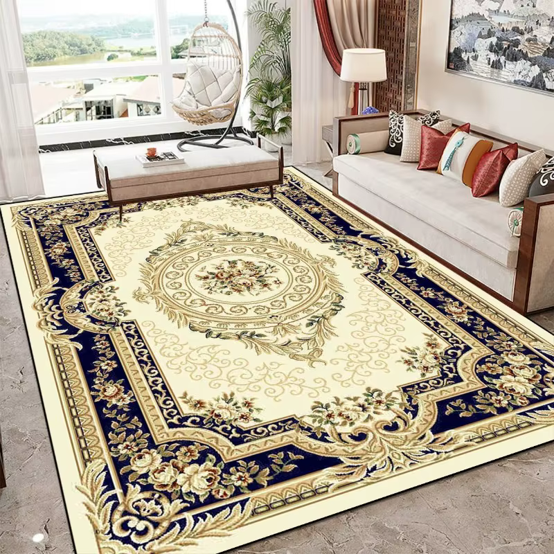 Grand tapis de salon de luxe de Style européen