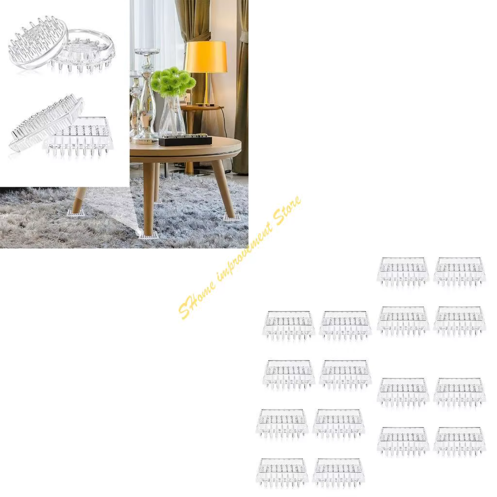 12/16pcs Protégeurs tapis meubles pour les jambes
