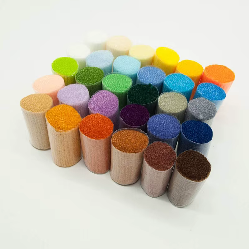 Loquet de fils de laine noués pour tapisserie