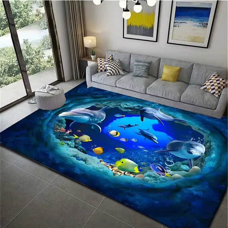 Tapis 3D pour salon, chambre d'enfant