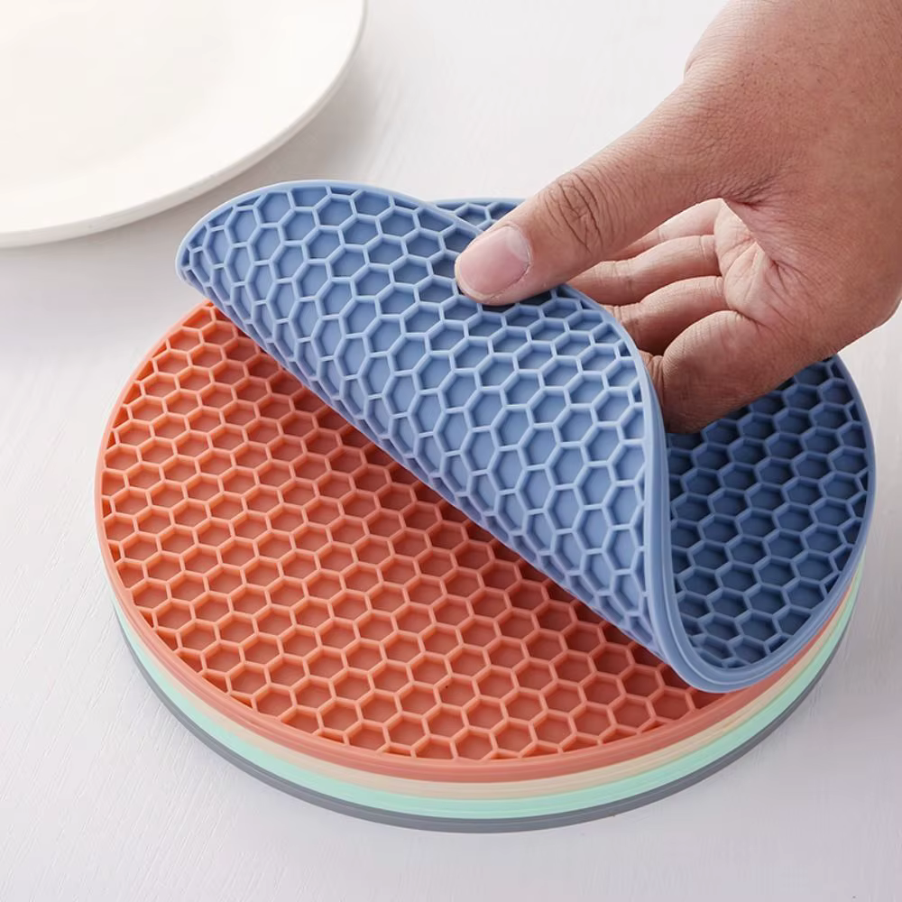 Tapis de protection en silicone résistant à la chaleur pour casseroles