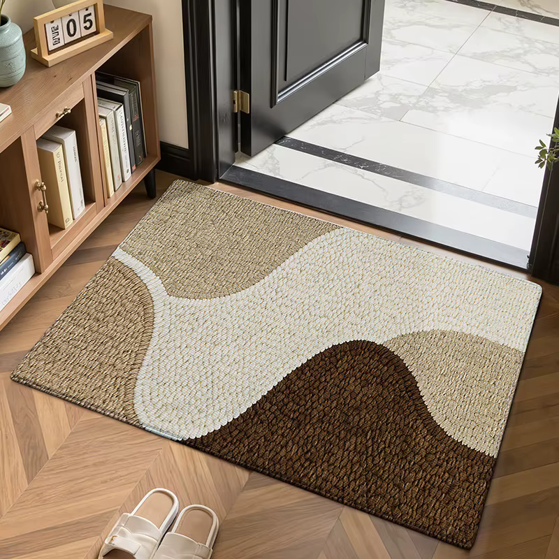 Nouveau paillasson à motif tissé solide