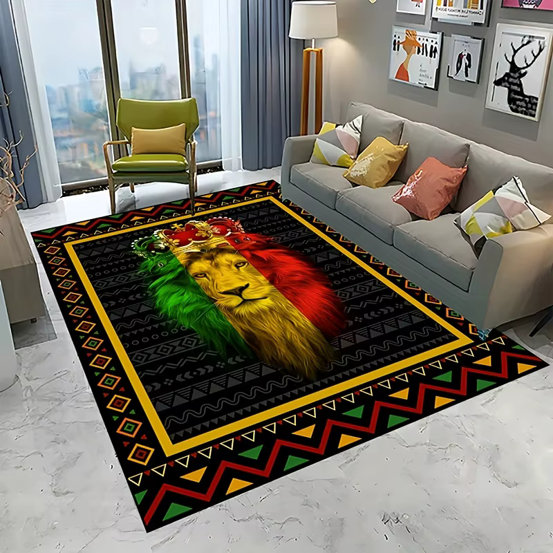 Tapis à Imprimés dérivAfricain Moderne