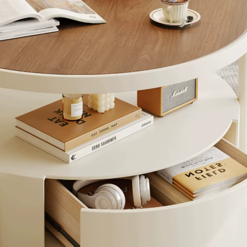 Tables basses rondes en bois