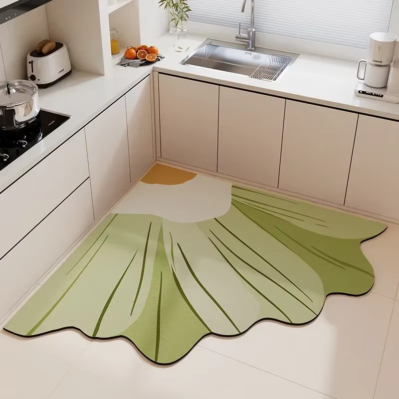 Tapis à fleurs pour tapis de sol de cuisine