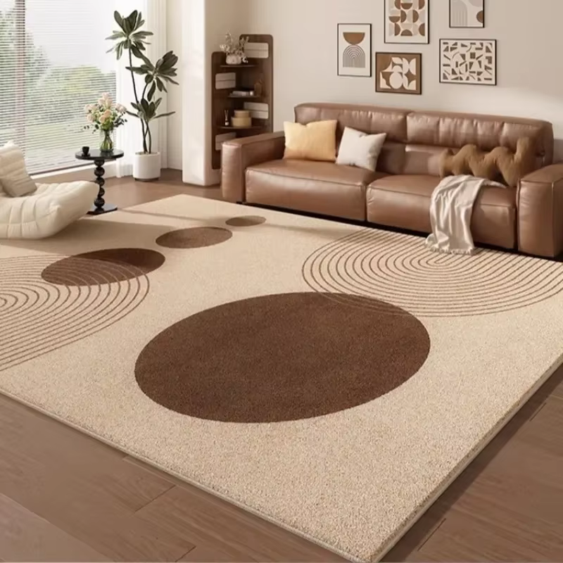 Tapis de salon couleur crème