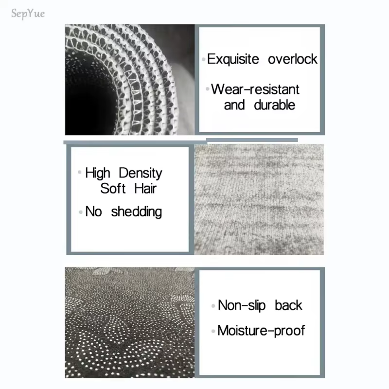 VIKAMA Tapis de luxe texturé dégradé
