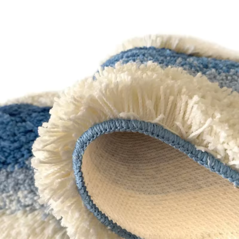Tapis capitonné ondulé esthétique