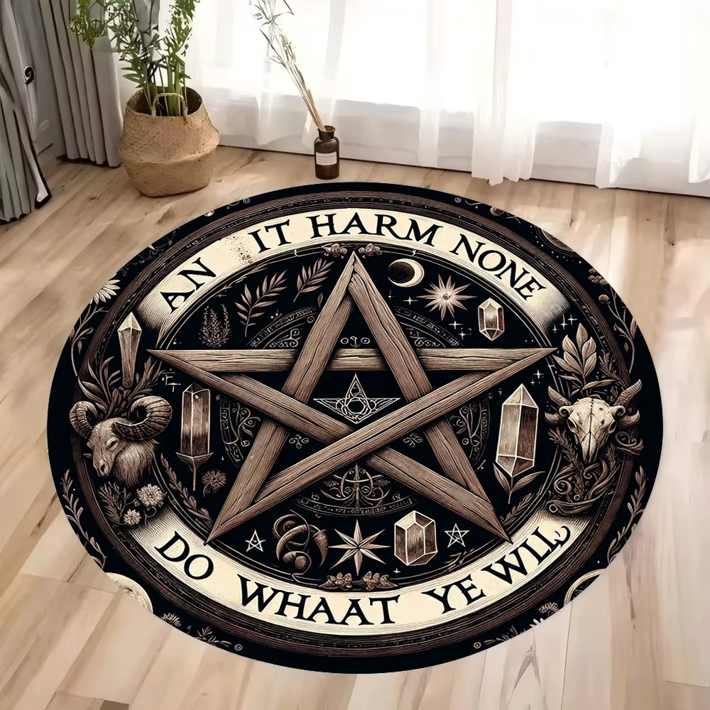 Tapis rond magique de dessin animé