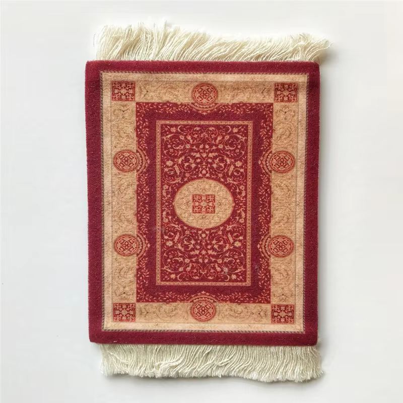 A69emini sous-verres tissés persans tapis motif dessous de verre technologie de décoration de table à manger.