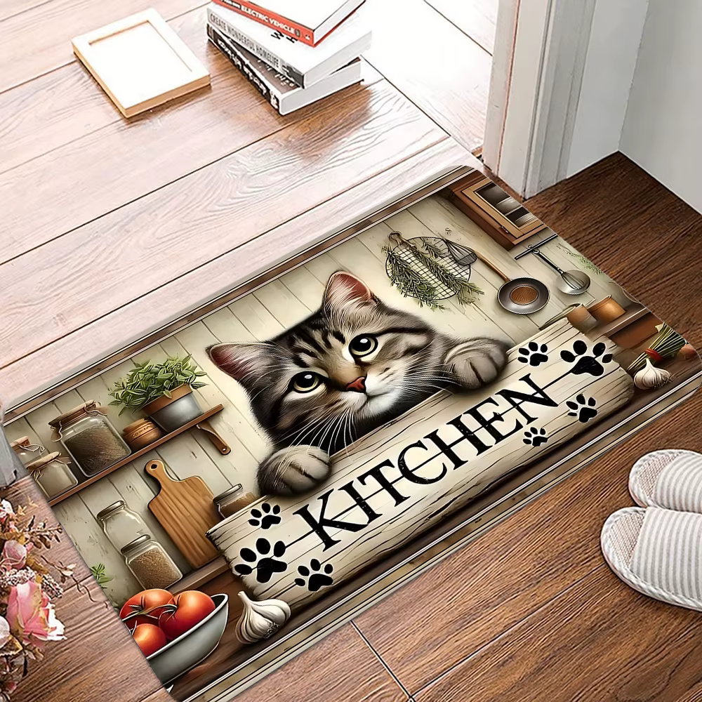 Paillasson de cuisine chaton mignon
