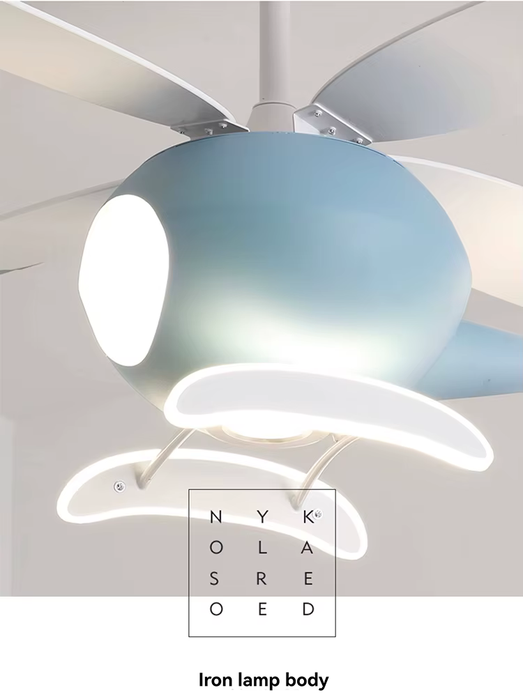 Ventilateur de plafond pour chambre d'enfant, lampe LED de protection des yeux, éclairage de chambre, 110V~220V