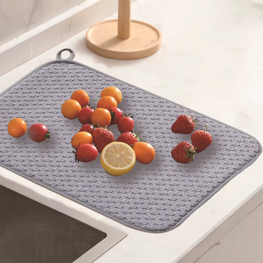 Tapis de séchage de la vaisselle de cuisine
