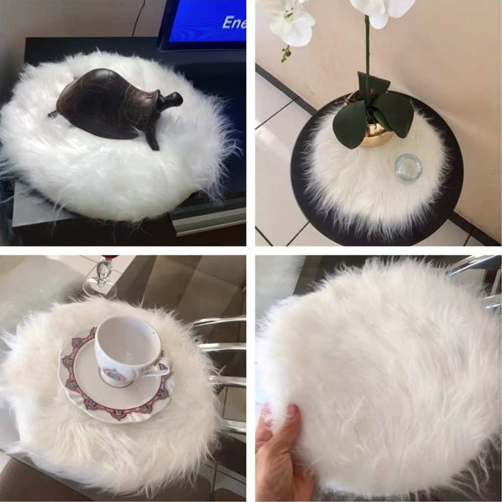 Fityle Fashion-Tapis en peau de mouton douce pour la décoration intérieure
