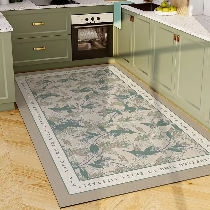 Lea-Tapis en Vinyle Imperméable en PVC