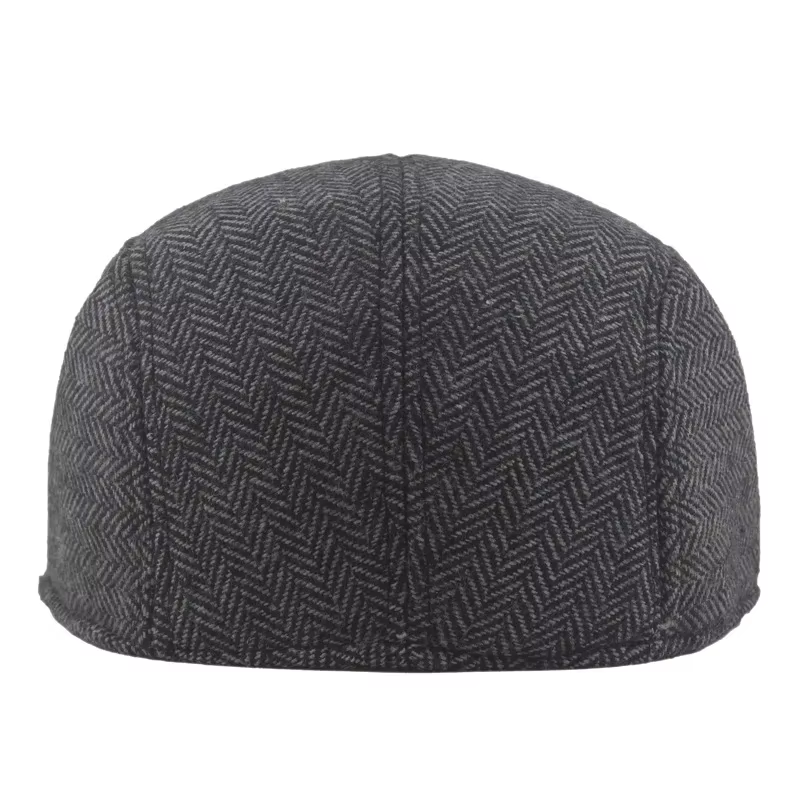 Bérets de mode hommes de haute qualité automne hiver laine chapeau à chevrons casquette plate classique artiste peintre chapeau mâle béret casquettes Gorras