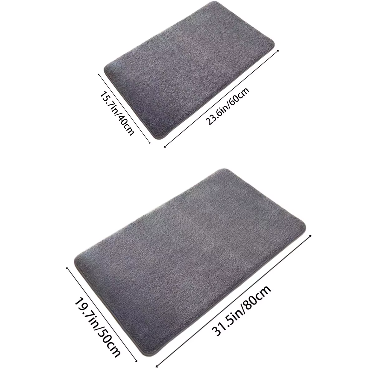 Tapis de bain en mousse à mémoire de forme, super doux, absorbant, antidérapant, lea Runner pour douche, tapis de sol, nouveaux polymères