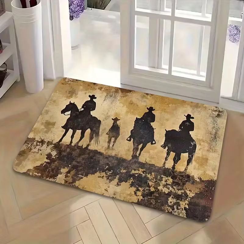 Paillasson de bienvenue cowboy occidental
