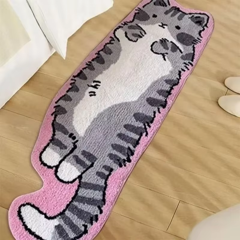 Tapis de chat de dessin animé VIKAMA
