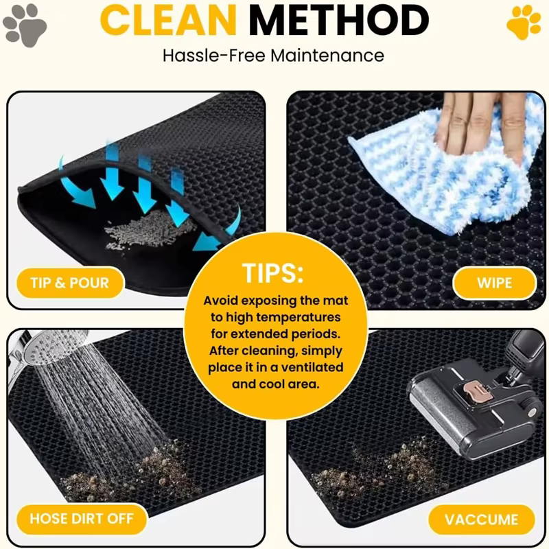 Tapis de litière pour chat grande taille
