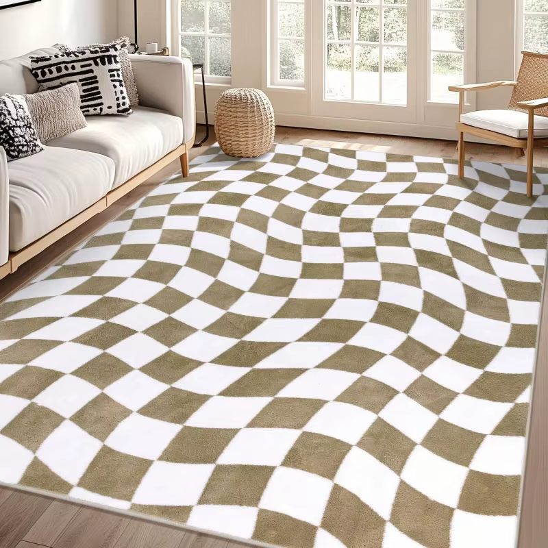 Tapis de style western imprimé peau de vache