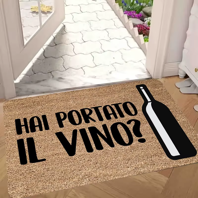 VIKAMA Tapis d'extérieur humoristique à thème italien