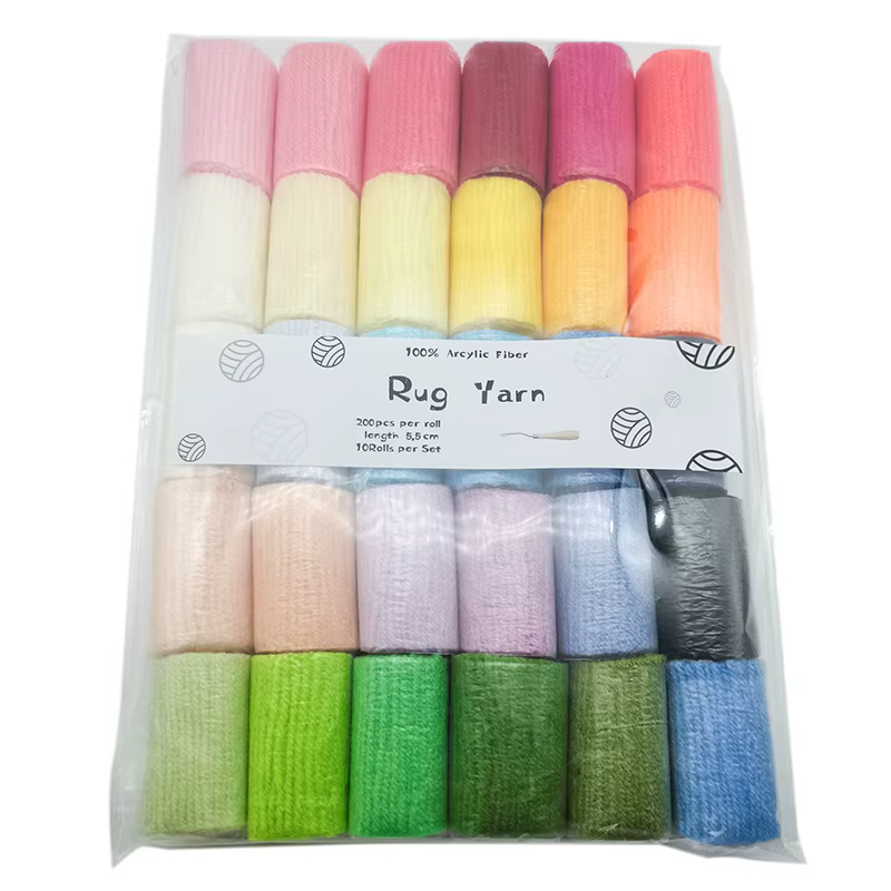 Loquet de fils de laine noués pour tapisserie
