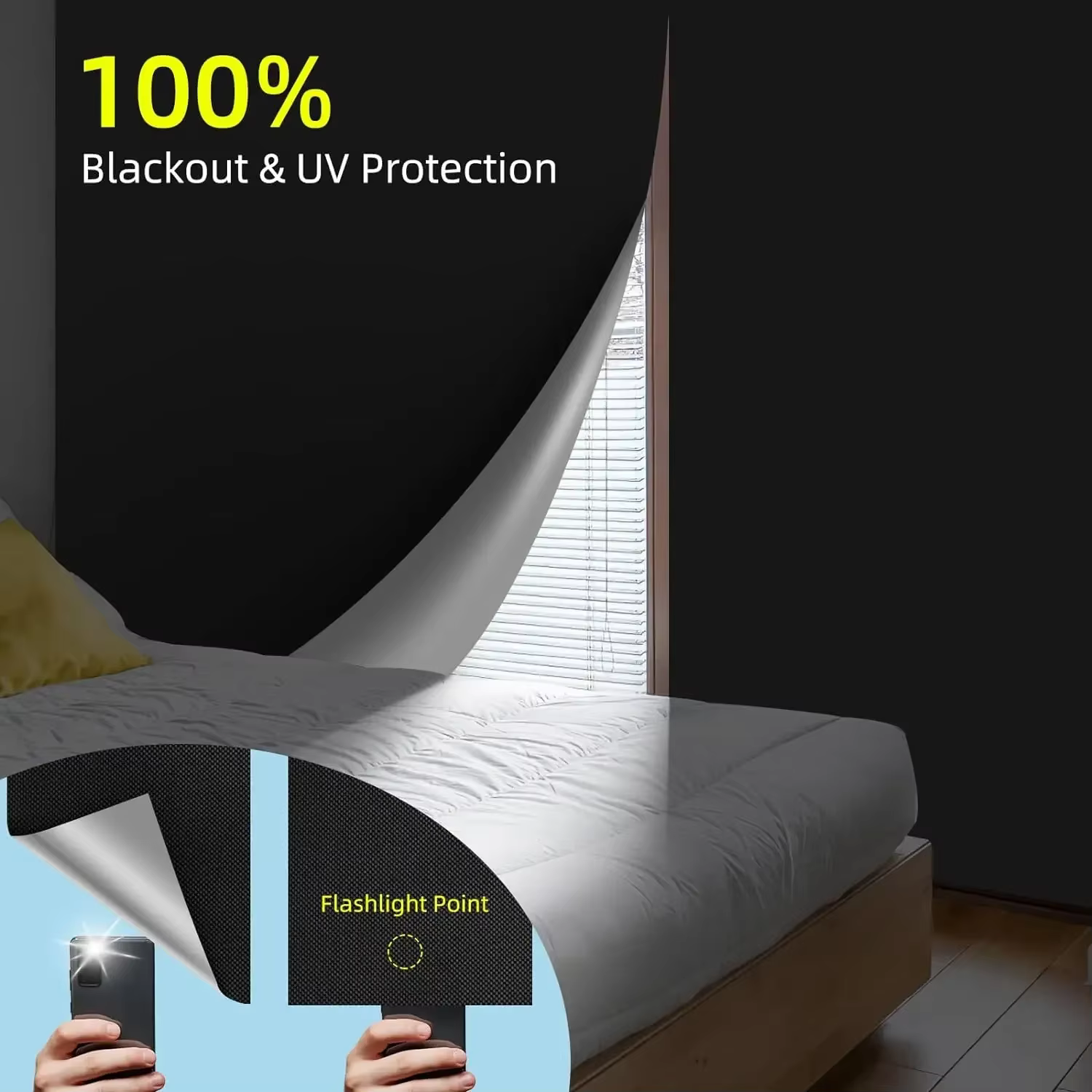 Rideau occultant 100% de taille personnalisable