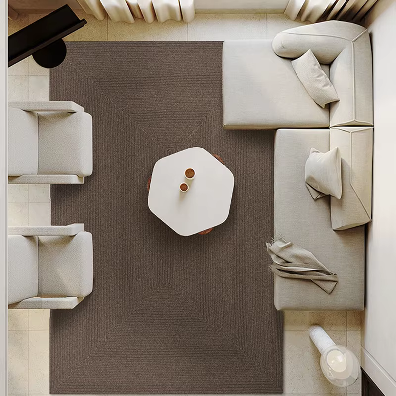 Tapis de sol tissé de luxe nordique