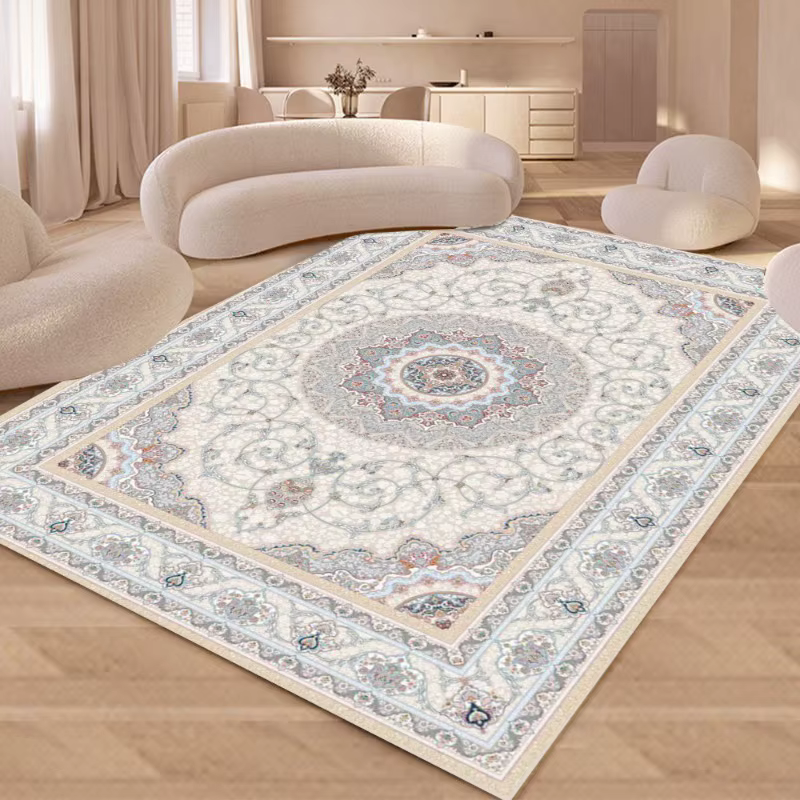 Tapis d'art de luxe Rose Européenne