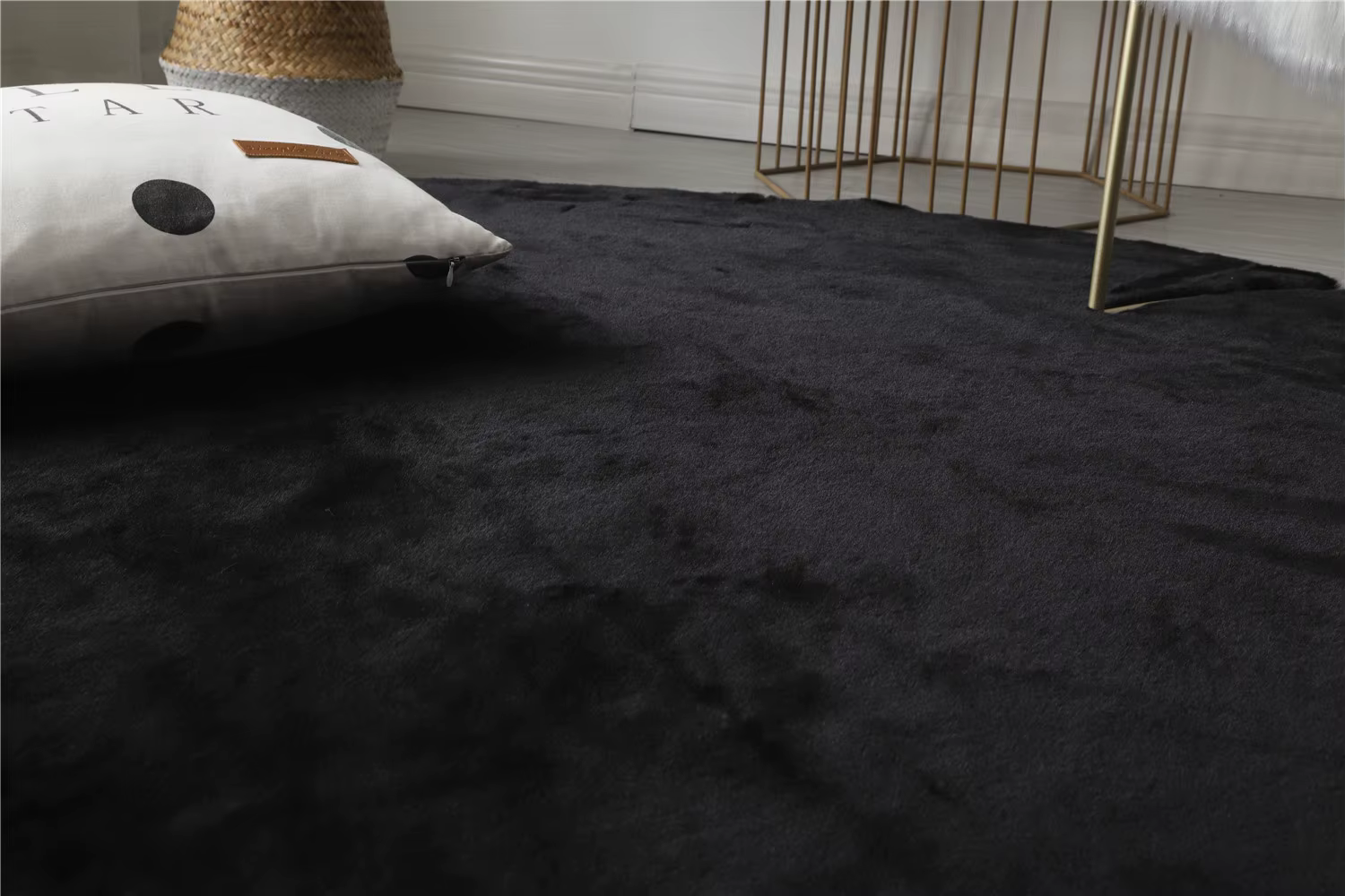 Tapis en Fausse Fourrure de Lapin Super Doux