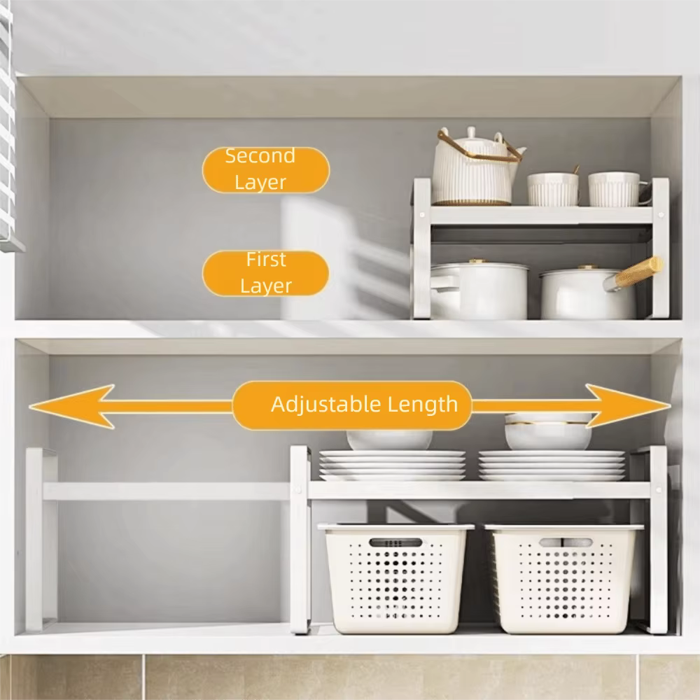 Organisateur de cuisine superposable et réglable