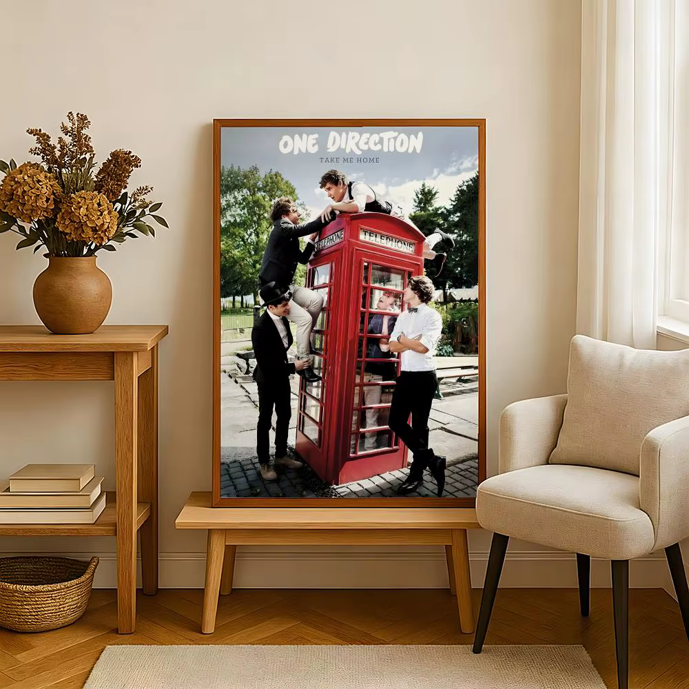 Affiches BoyGroup O-One D-Direction, impression sur papier auto-adhésif, pour la maison, le salon, la chambre à coucher, l'entrée, le bar, le café, l'art