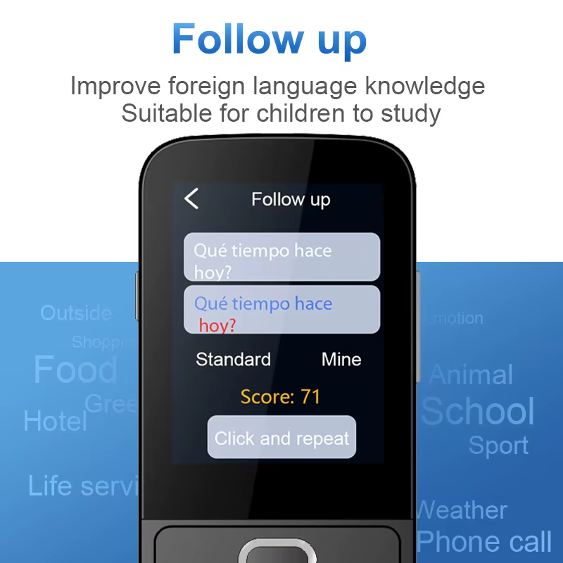 Traducteur vocal intelligent T10, 137 langues multiples en temps réel en ligne, traduction instantanée hors ligne, Conversion d'apprentissage AI