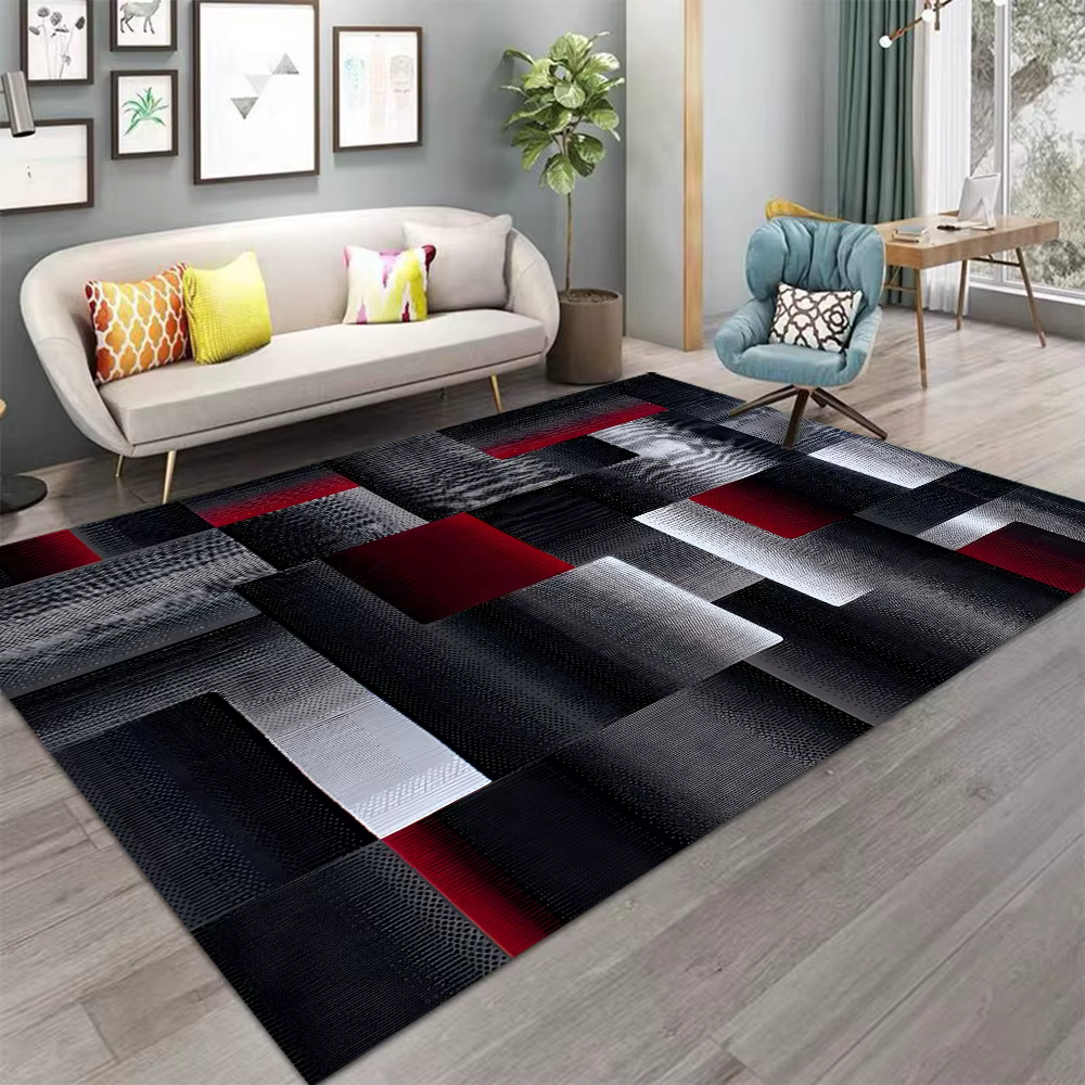 Tapis géométrique abstrait de Style nordique