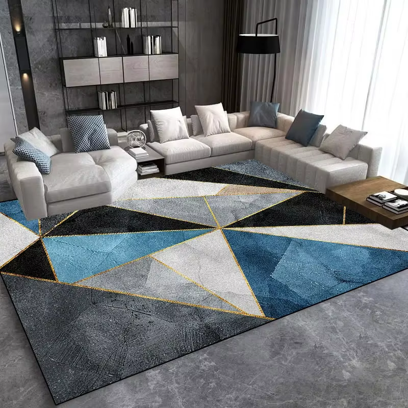 Grand tapis de luxe léger et moderne