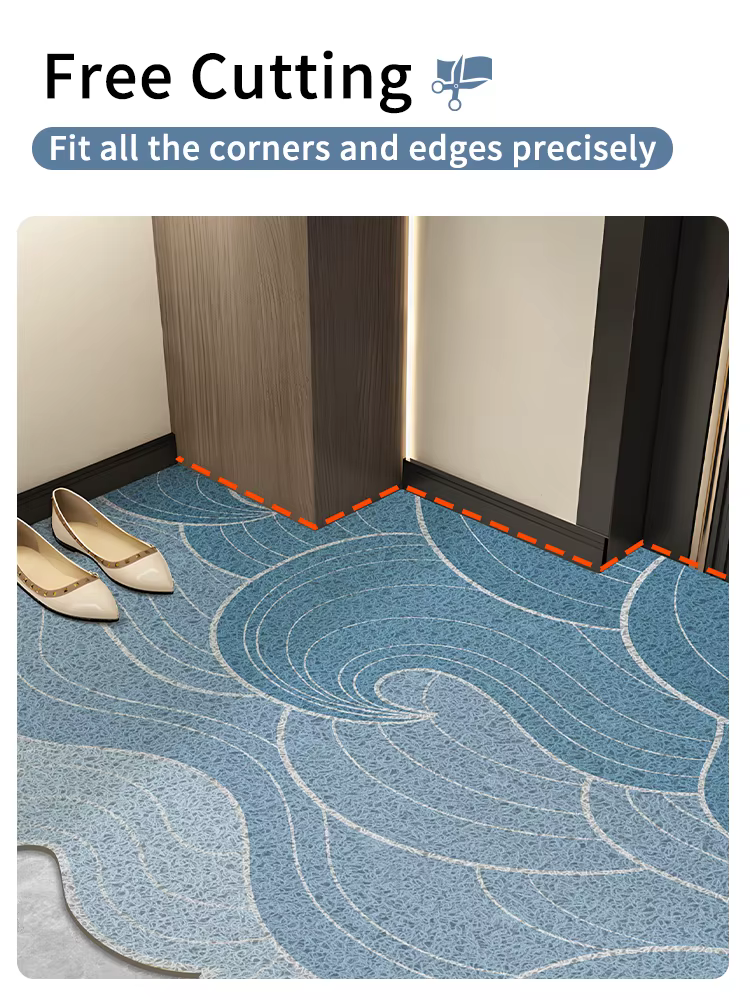 Tapis d'entrée Durable avec conception de montagne/vages