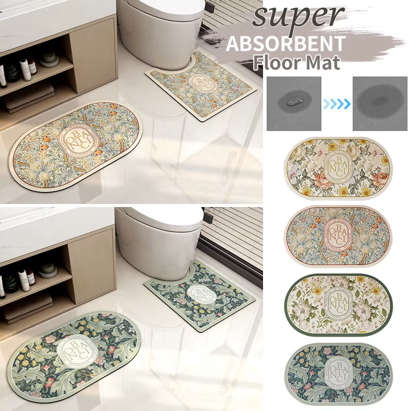 Ensemble de tapis de salle de bain antidérapant