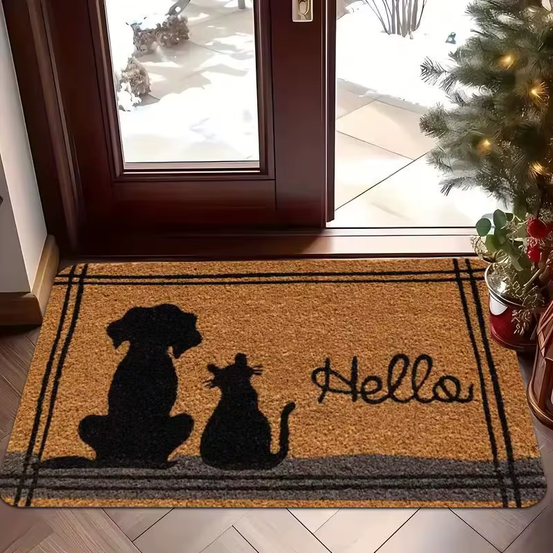 Tapis d'entrée VIKAMA en fibres de coco naturelles
