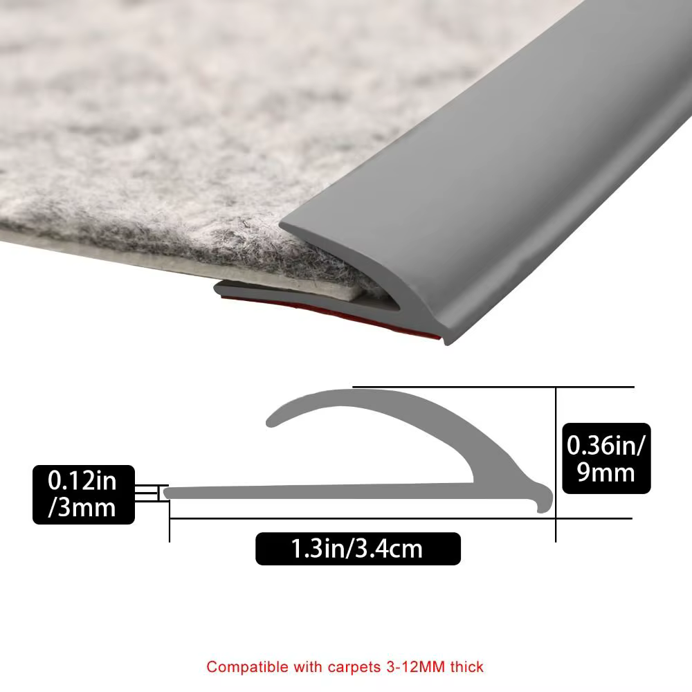 Bande de garniture de bord de tapis en PVC de haute qualité
