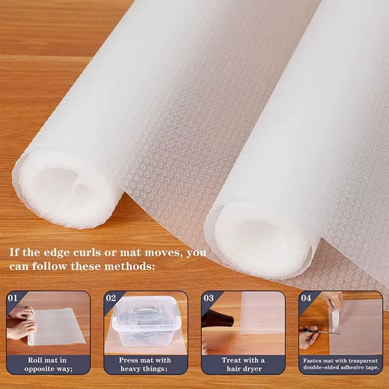 30/45/50/60*300CM tapis de tiroir revêtement d'étagère doublures antidérapant imperméable placard napperon Table Pad
