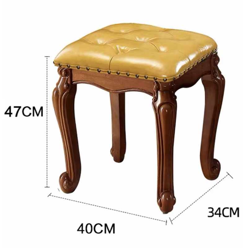 Tabouret d'entrée minimaliste de luxe, petit tabouret français portable pour intérieur, chaises de salon pour adultes, accessoires de mobilier portables