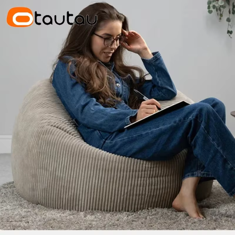 OTAUTAU velours côtelé pouf