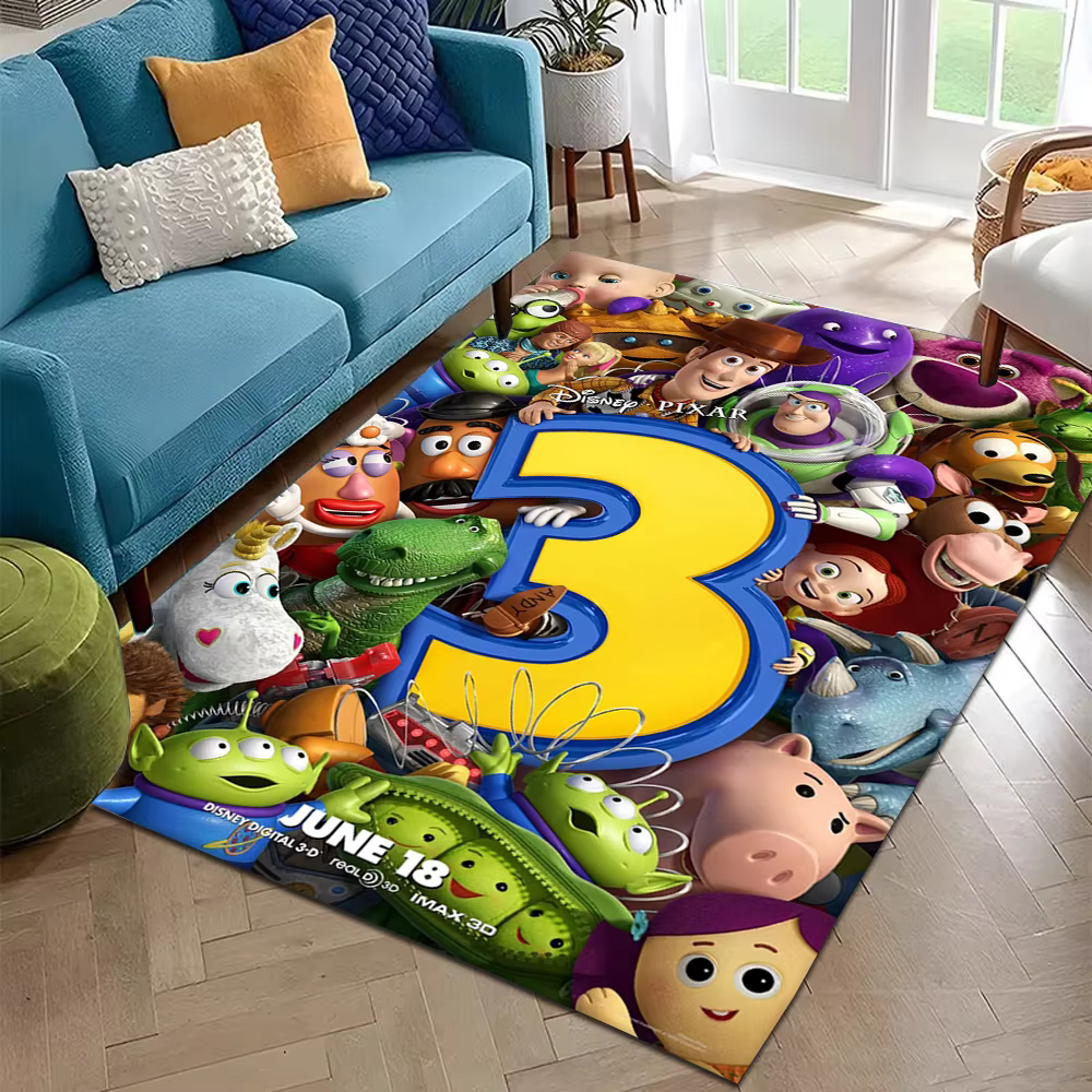 Tapis populaire de dessin animé T-Toy S-Story 3 pour chambre à coucher