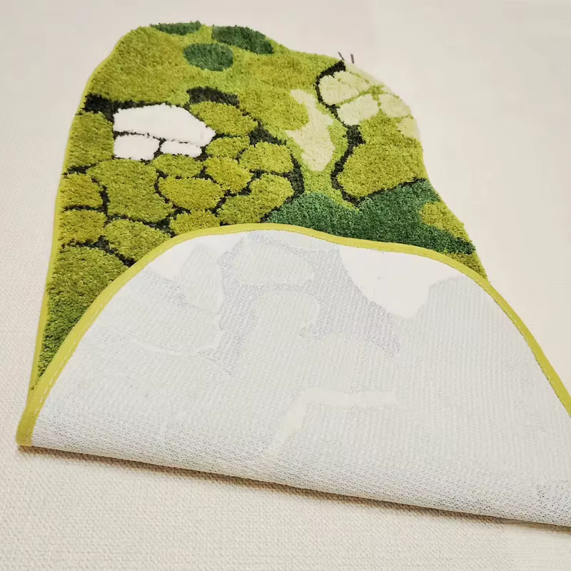 VIKAMA Tapis moderne et minimaliste à motif camouflage vert