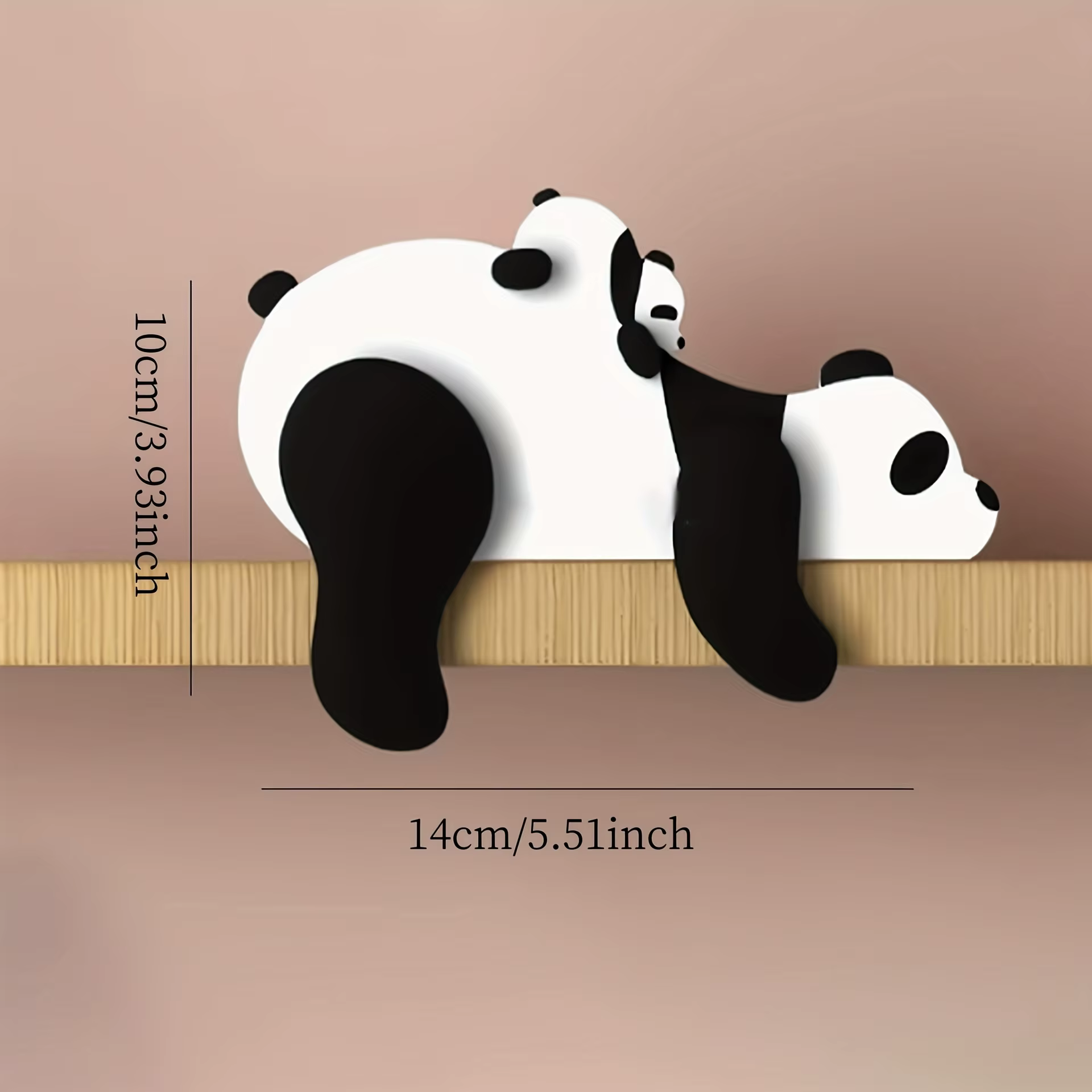 Cadre de maison d'angle d'animal de dessin animé 3D, article décoratif cadre de porte en bois conception artistique Panda renard lapin ours décor de chambre d'enfant