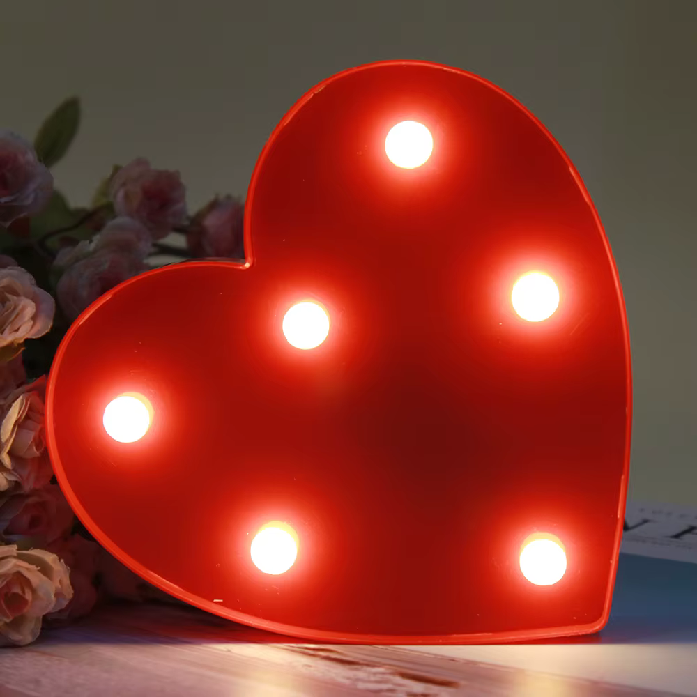 Lettres décoratives, lettres de l'alphabet, lumières LED, lampe lumineuse, décoration, lumière de nuit à piles, décoration de fête, décoration de chambre d'enfant