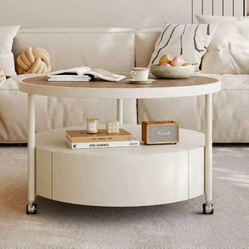 Tables basses rondes en bois