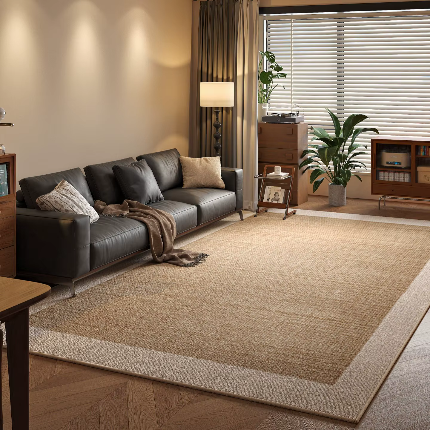Tapis de grande surface pour salon