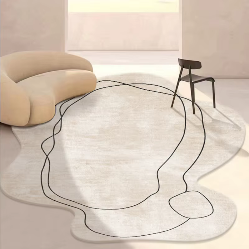Tapis irrégulier de Style Ins pour décoration de salon